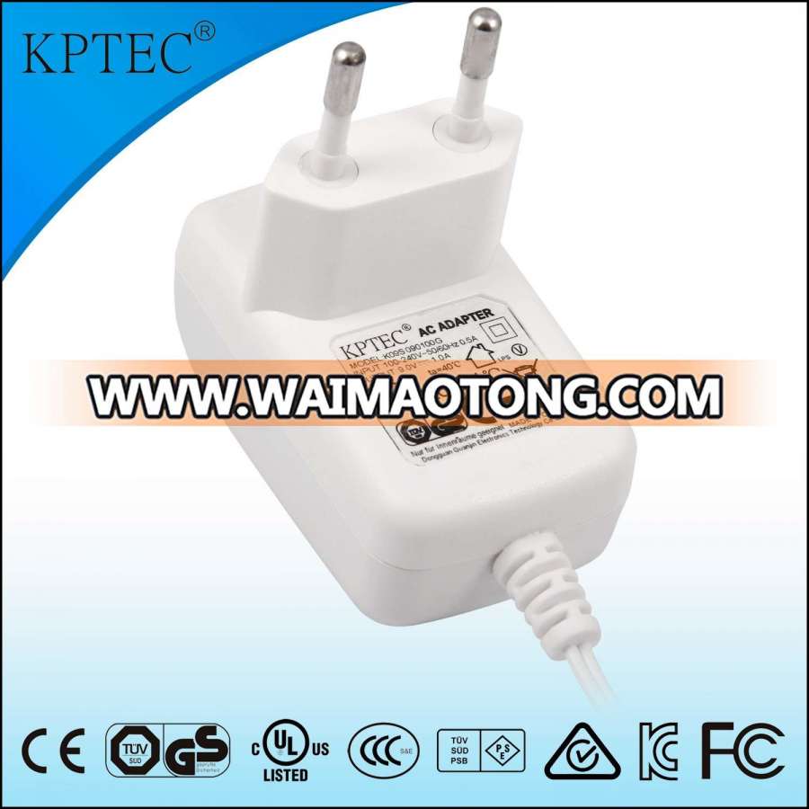 9V/1A/9W AC/DC Switching Power Supply